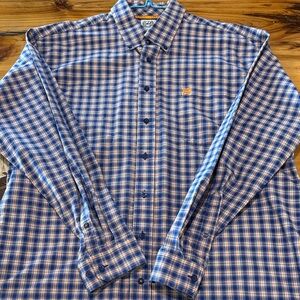 Cinch Blue and White Checkered Men's Shirt